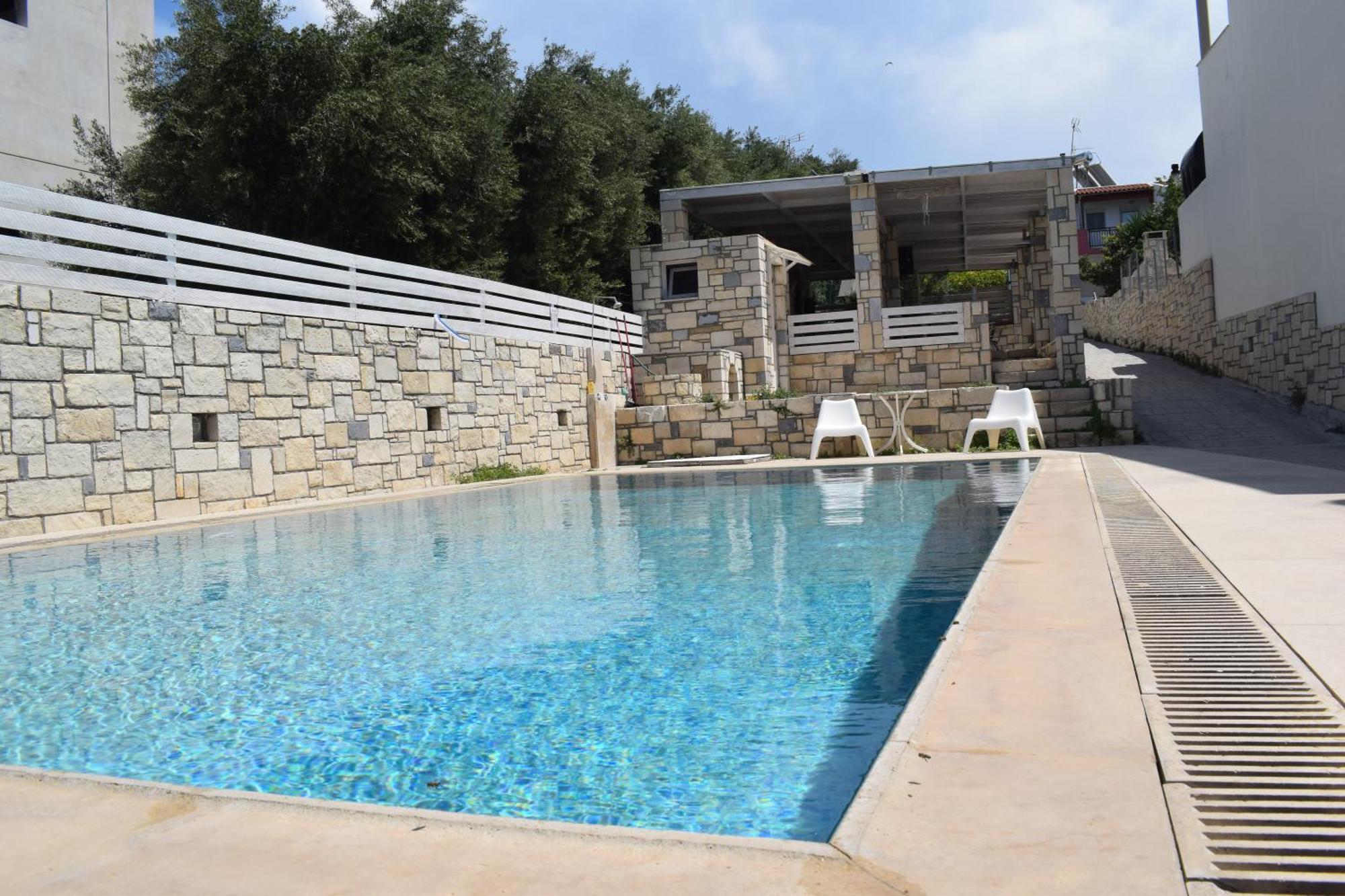 Aquarock Villa With Private Pool Prassas Exterior photo